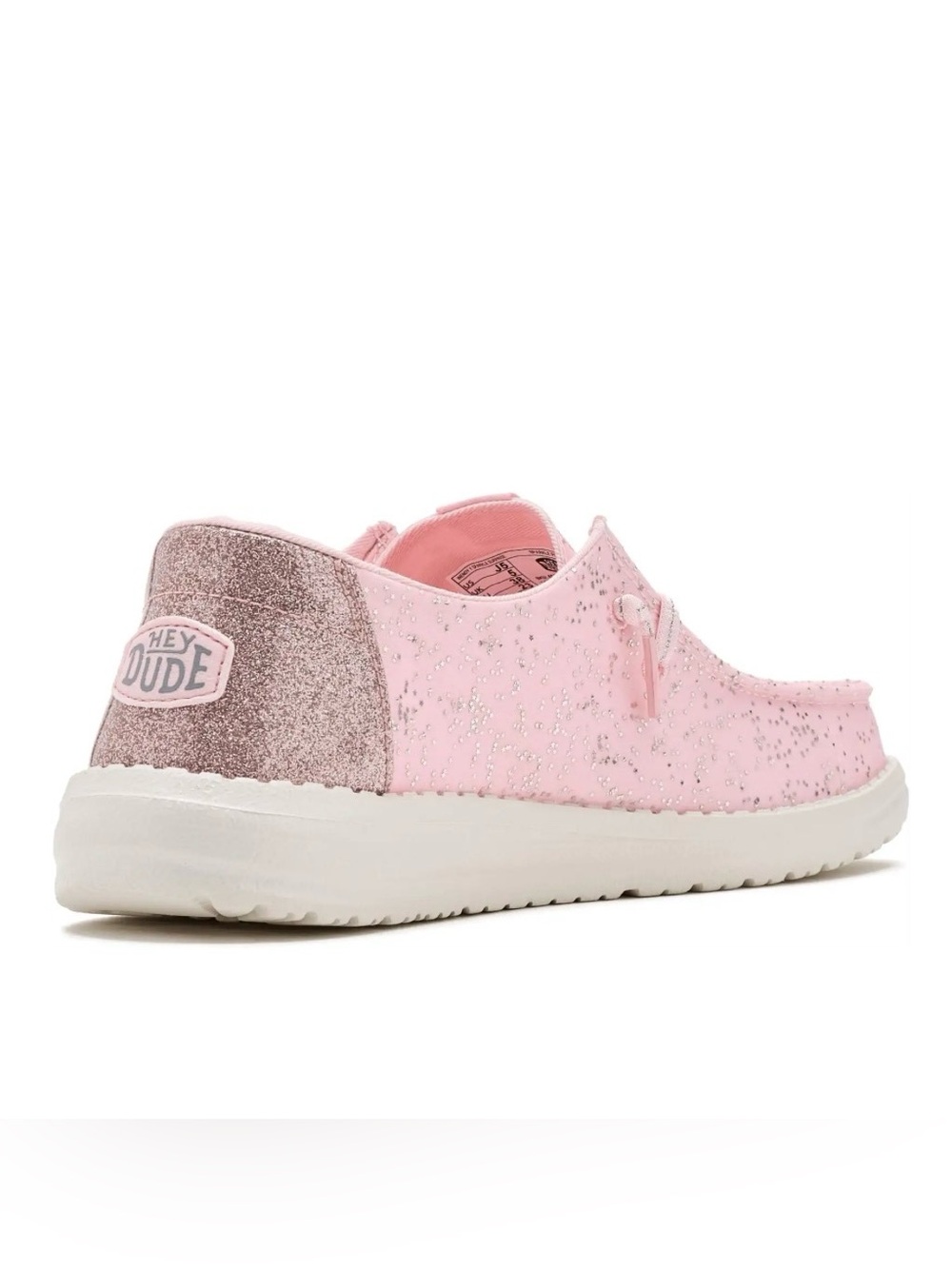 Hey Dude Kids Pink Glitter Slip-Ons Sz 5 NEW NWT LAST PAIR - Picture 7 of 7